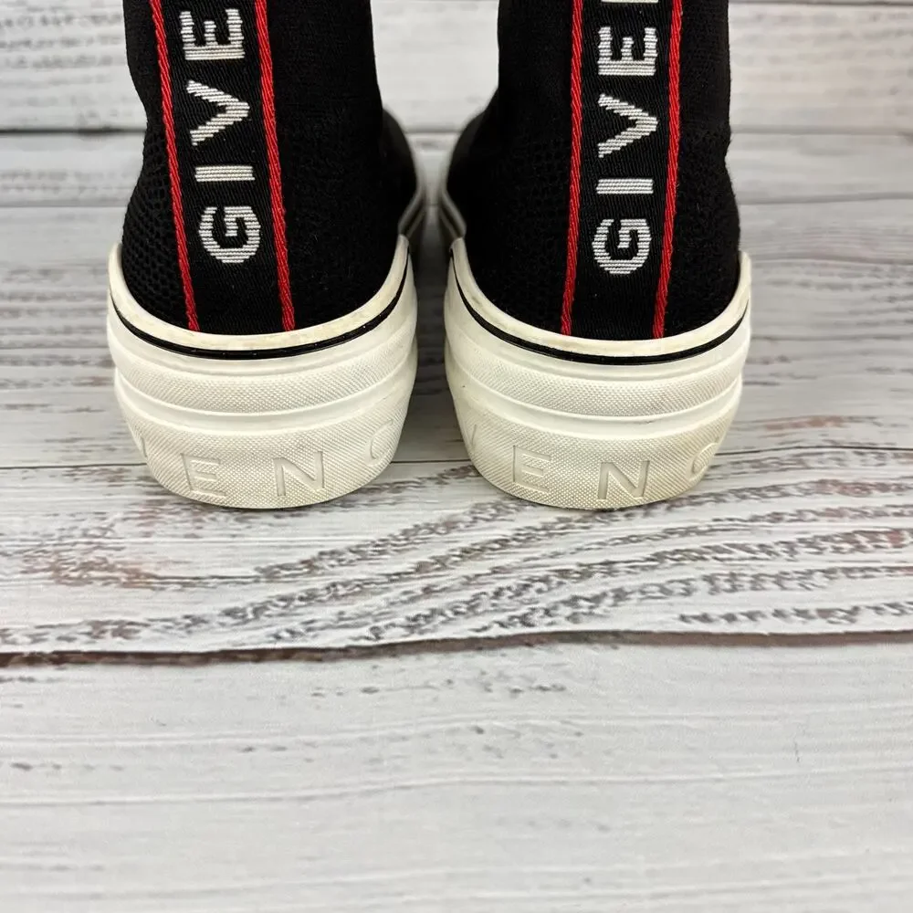 Givenchy George V Mid Sock Mens EU 40 US 7 Sneaker Black White